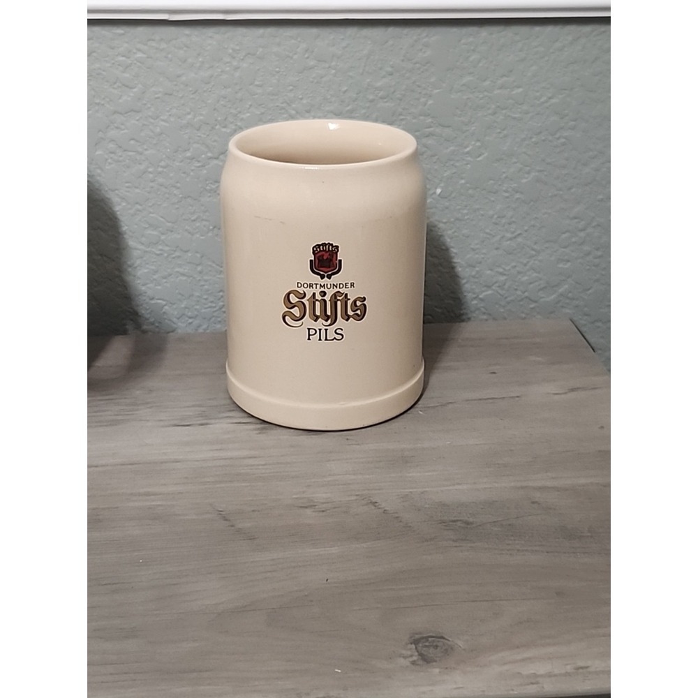Dortmunder Stifts‎ Beer  Vintage Glaze Stein Mug German 0.5L